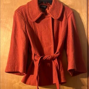 Focus 2000 Women's burnt orange wool blend blazer